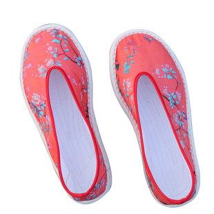 农家手工千层底圆口布鞋女汉服剪刀浅口平底孕妇一脚蹬老北京布鞋