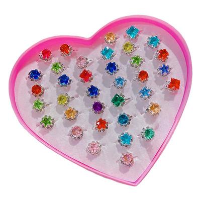 儿童戒指公主仿钻石水钻饰品