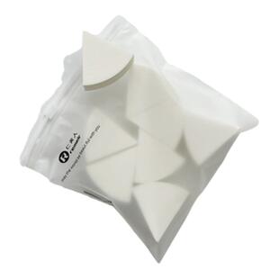 仁美人粉扑三角皮面粉膏粉底液干湿不吃粉化妆毛老师同款微瑕疵