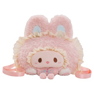 【小羊古力&Rubitu】可爱兔子大脸包毛绒玩偶双肩背包包lolita熊