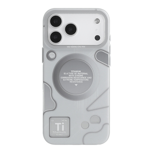 悟望初品Ti液体金属银灰色磨砂镜面手机壳磁吸卡包支架简约ins风科技感酷炫适用苹果17iPhone15ProMax14pro16