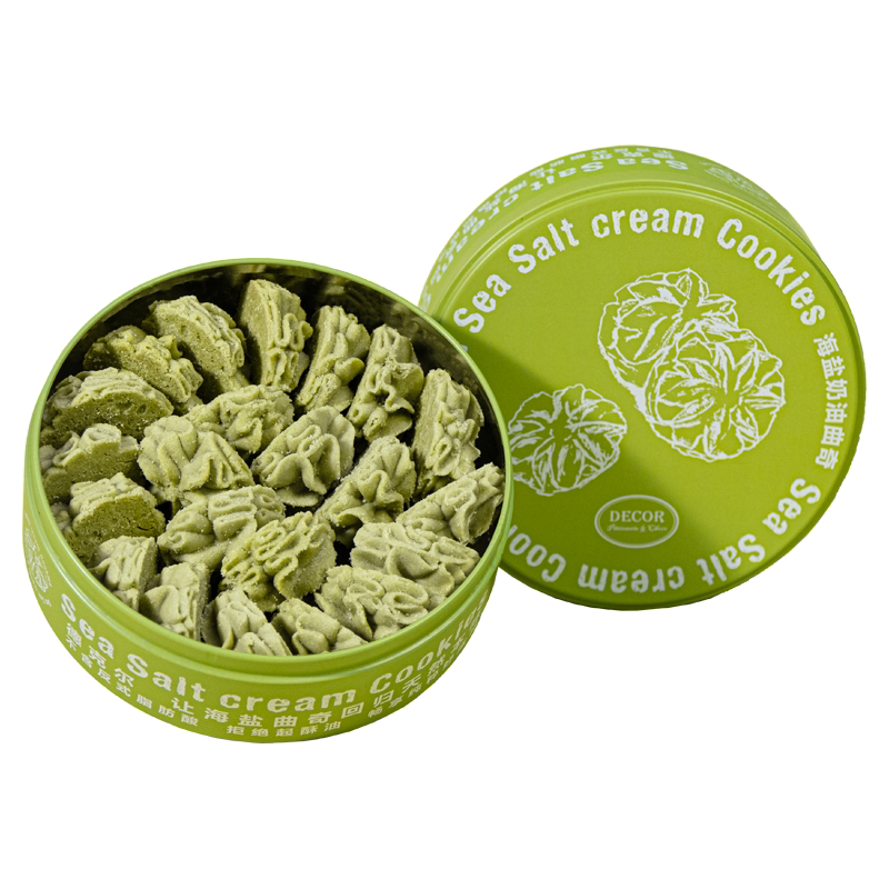 德克尔海盐小花曲奇抹茶味