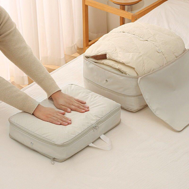 新品 防潮羽绒服收纳袋大容储物压缩衣服包便携旅行衣物