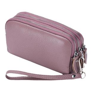 可放手机手拿包女真皮钱包长款时尚韩版气质大容量多层拉链手抓包