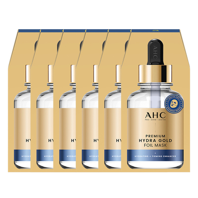 AHC 黄金面膜6盒囤货装焕亮紧致深层补水保湿男女护肤官方正品