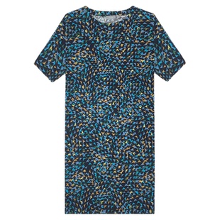 ZB/珍贝2025春夏新品 100%桑蚕丝印花女长连衣裙通勤优雅/H104332