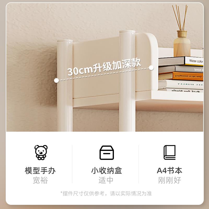 置物架落地多层收纳架子简易书架铁艺客厅储物架展示货架家用书柜