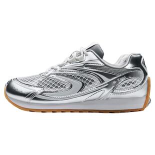 kappa卡帕女鞋运动鞋女款2026春季新款银色休闲鞋爆款百搭跑步鞋