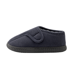 奥康羊毛棉鞋男冬季保暖加绒加厚家居室内防滑包跟棉拖鞋男款外穿