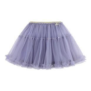 Ryleecru童装女童大裙摆蓬蓬网纱裙短款甜美公主半身裙子春夏款