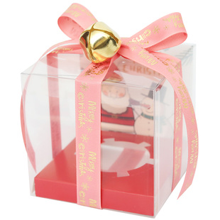 粉色系苹果盒透明平安果盒圣诞礼品包装盒平安夜苹果礼盒10个