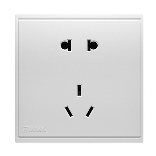 曼科卓远雅致白暗装插座面板家用墙壁86型开关插座面板多功能插座