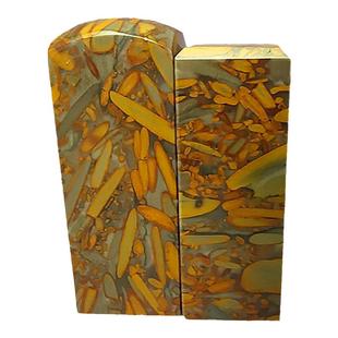 女娲石天然印石章料贴纸印章姓名石头书法印章印石方章五花石