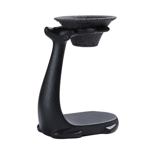 茶滤一体无孔茶漏公道杯套装家用陶瓷过滤筛网托架茶斗茶具配件