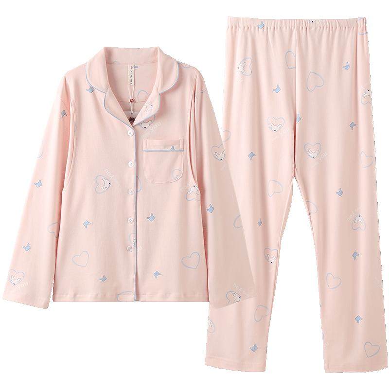 芬腾服饰月子服纯棉孕妇睡衣春秋哺乳衣产妇产后喂奶大码家居服夏