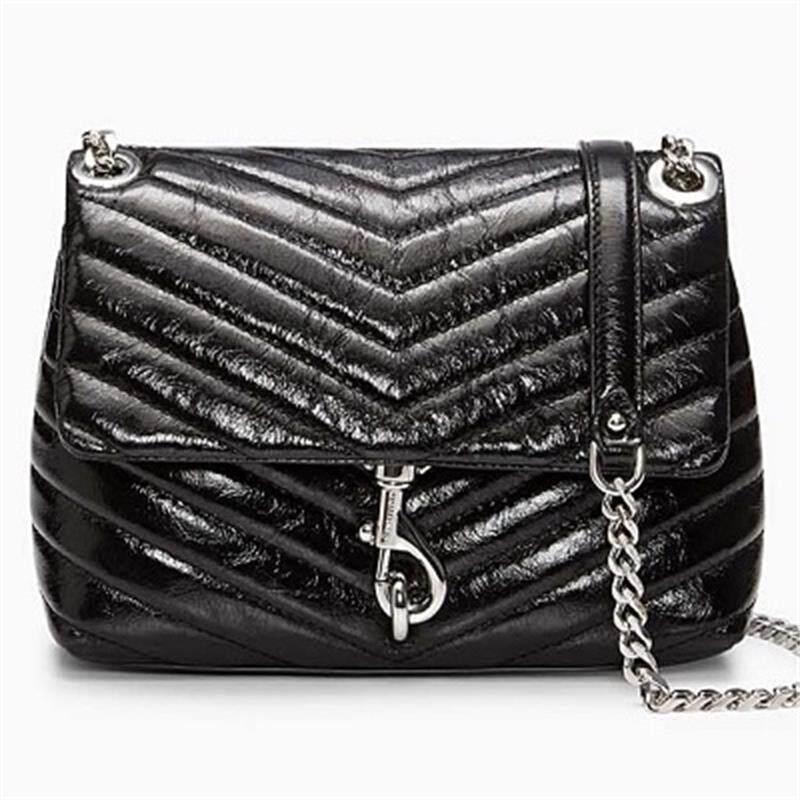 美国代购直邮Rebecca Minkoff edie小号链条包牛皮单肩斜挎小香风