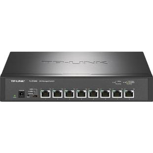 普联TP-LINK TL-ST2008全万兆8口交换机RJ45网口远程云管理Web网管10G高速网络链路聚合端口汇聚镜像VLAN钢壳