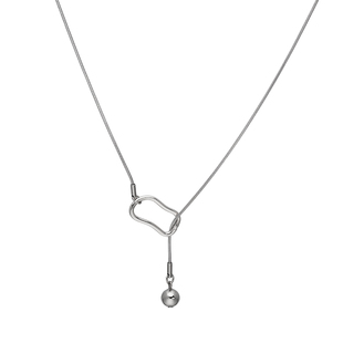 金色圆珠长款项链女款2025新款爆款高级感毛衣链秋冬简约小众配饰