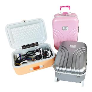 娃衣收纳20cm15cm棉花娃娃用行李箱旅行箱装衣服bjd玩偶公仔配件