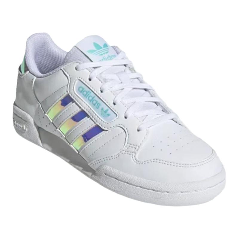 Adidas三叶草镭射女子板鞋