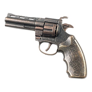 侧开左轮枪玩具合金砸响炮炮子枪打响声纸炮枪全金属手枪发声模型