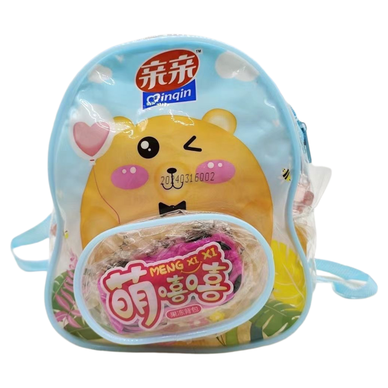 亲亲萌嘻嘻果冻背包果味型480g赠回力汽车玩具书包混合水果味果冻