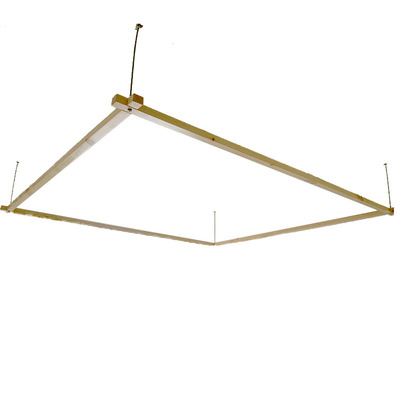 松木蚊帐支架吊挂式实木床幔架子吊顶蚊帐木头纱帐杆子床架原木色