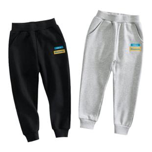 27kids品牌纯棉童装儿童运动裤男童束脚长裤子卫裤2025厚实秋冬款