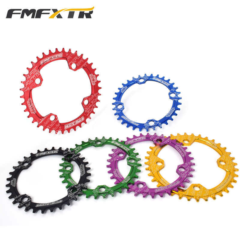 山地车超轻单盘104BCD齿盘铝合金公路自行车单牙盘单速正负齿盘片