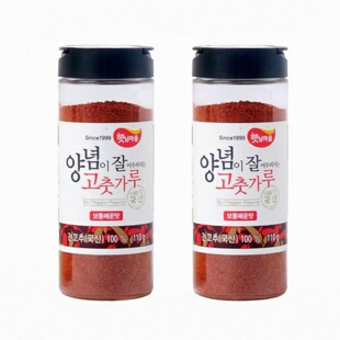 【韩国直邮】太阳村细辣椒面青阳辣椒款 辣料理酱料用110g/瓶