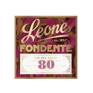 新年好礼Leone蕾欧娜黑巧克力排块70g学生党新年礼物进口高端礼品