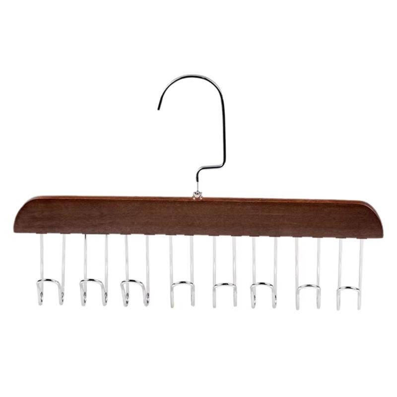 新疆包邮多功能木衣架家用挂衣收纳神器无痕防肩角挂钩内衣吊带