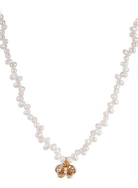 邱园｜蝴蝶兰珍珠项链巴洛克