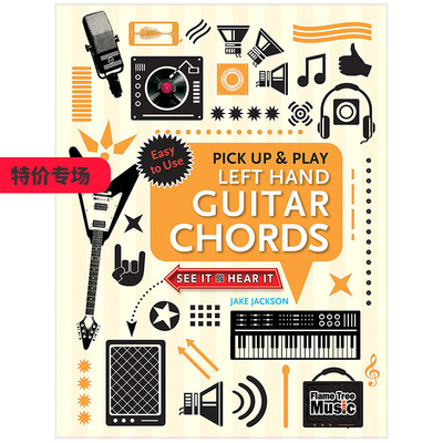 【现货】Left Hand Guitar Chords 左手吉他和弦 英文原版音乐乐器学习