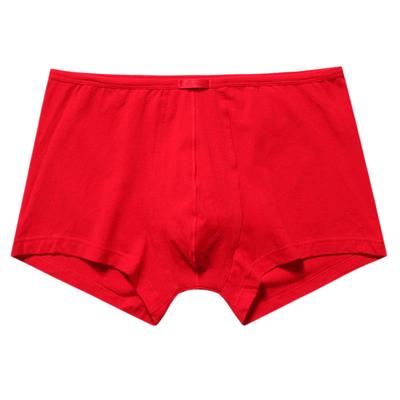 宝路易男士平角裤红色内裤