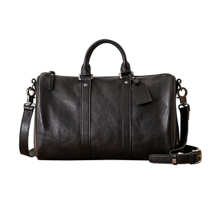 后步原创男士真皮单肩斜挎包通勤潮牌背包休闲百搭牛皮手提邮差包