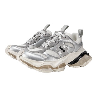 MIO米奥秋季运动休闲鞋拼色街头风老爹鞋潮流厚底机甲鞋女