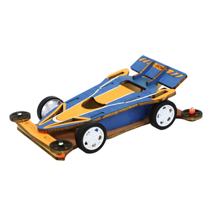 科学小实验玩具橡皮筋回力车科技创新大赛手工diy组装材料包益智