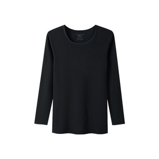 三枪秋衣纯棉保暖内衣女款打底衫线衣抗静电上衣秋冬季圆领肌底衣