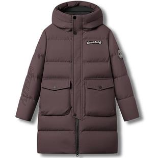 波司登儿童羽绒服女童加厚冬季中长款羽绒服大童外套四防蓄热保暖