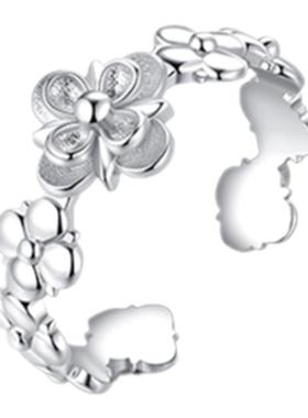 tmajor系列拼接开口花朵戒指