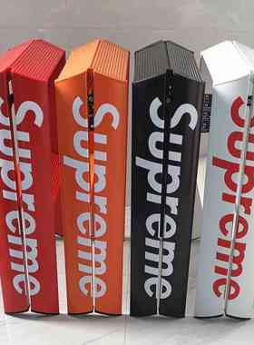 加厚多功能铝合金折叠梯 红色乔迁梯子家用防滑楼梯可收纳