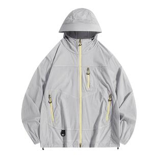 回力UPF50+冰丝防晒衣男夏季薄款户外防紫外线防晒服冲锋夹克外套