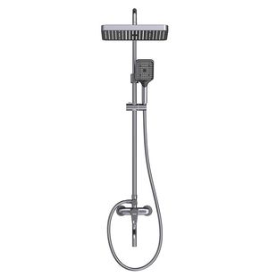 四季沐歌精铜主体淋浴花洒套装浴室卫生间三功能冷热花洒空气增压