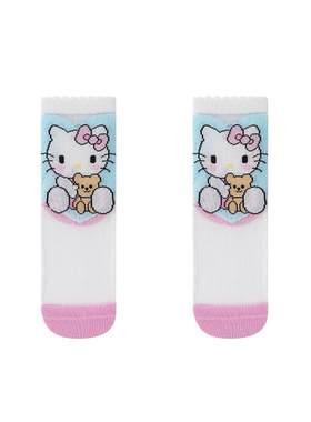 女童袜子凯蒂猫夏季超薄冰丝袜