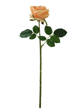 法式浪漫玫瑰花仿真花单枝假花