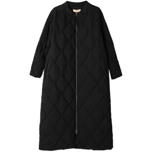 御寒牛货！巴黎走秀高定95%白鹅绒菱格立领大女主风长款羽绒服特