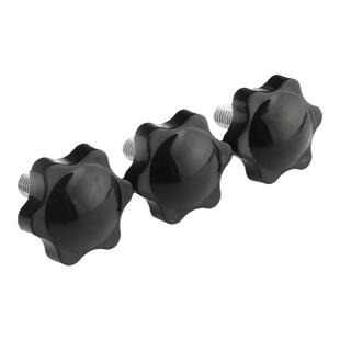 梅花手柄螺丝胶头螺栓六星手拧把手塑料旋钮螺丝M4M5M6M8M10mmM16