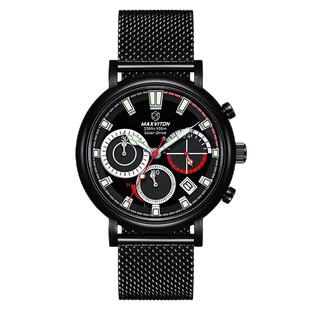 玛斯威顿户外运动太阳能手表男款多功能防水日历全自动机械式男表