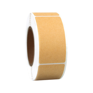 牛皮纸便签贴纸可手写字不干胶封口标签贴带背胶空白自粘贴口取纸取件码标记贴姓名贴物品分类文件备注记号贴